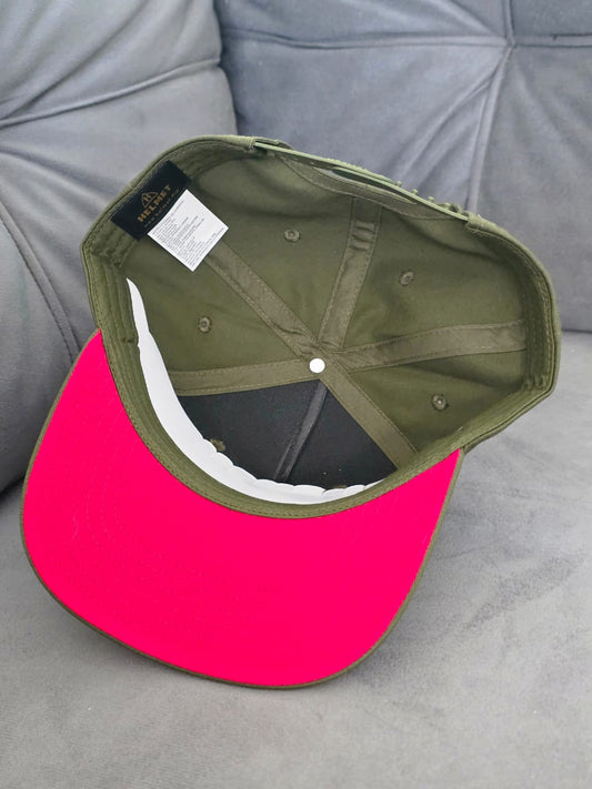 LA CATRINA PLACA DORADA VERDE MILITAR