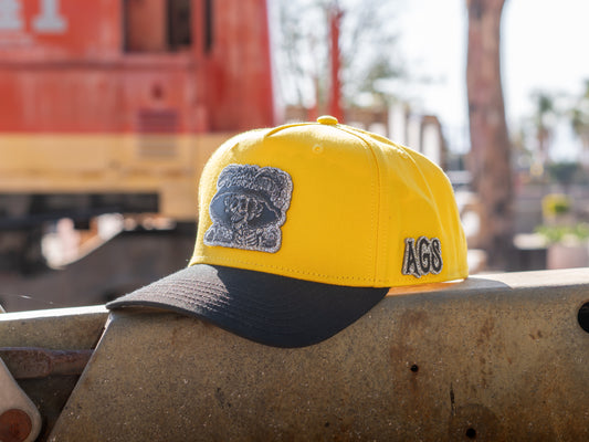 LA CATRINA PLACA DORADA AMARILLA